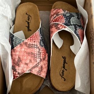 Freepeople snake platform sandals